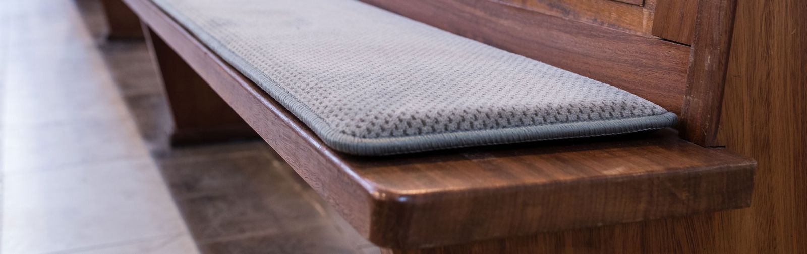 Kirchenbank Heizsitzpolster Thermoplush 230 Volt Velours strukturiert Wadern